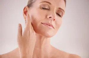 mature woman with beautiful skin