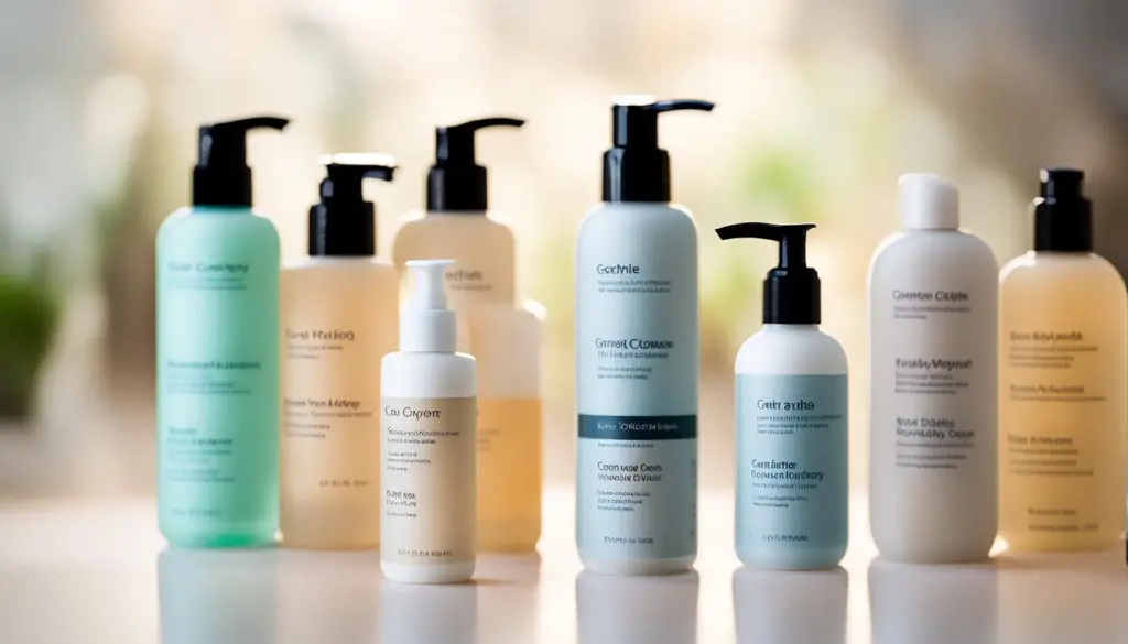 gentle cleansers for bight time skincare