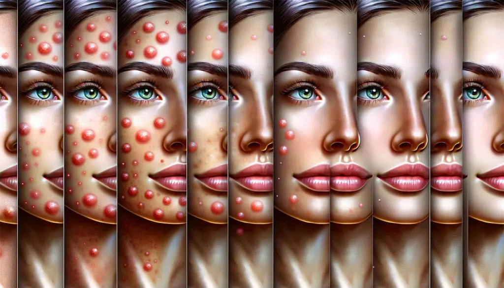 results of pimple reduction treatment