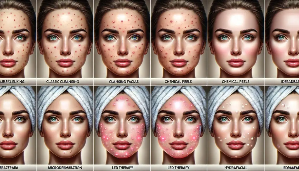 different facials for pimple reduction